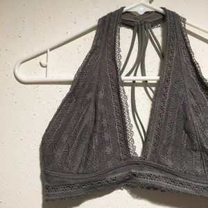 Grey Laced Bralette